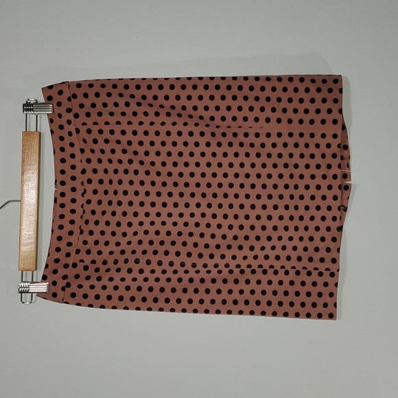 LOFT skirt women's size 2P 2 petite skirt brown like makeup color with black ci… - Picture 1 of 16